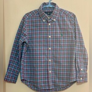 Ralph Lauren Long Sleeve Button Down Polo Shirt Size 5